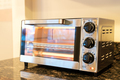Stainless steel toaster oven in the kitchen countertop - PhotoDune Item for Sale
