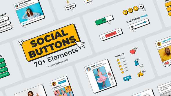 Social Media Buttons Pack alt