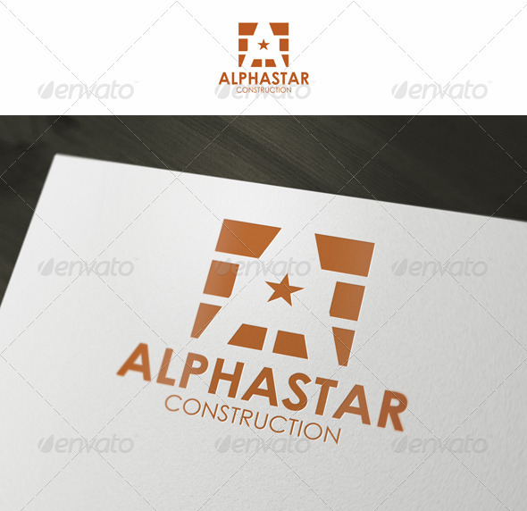 Alphastar Architect Construction Logo