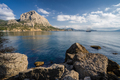 Novyi Svit on the background of mount Falcon in the Crimea in the summer - PhotoDune Item for Sale