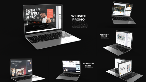 Laptop Website Promo