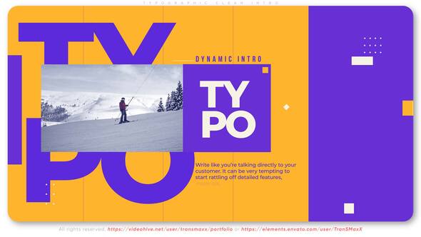 Typographic Clean Intro