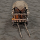 A stylized medieval cart with a lamp and barrels of linen - 3DOcean Item for Sale