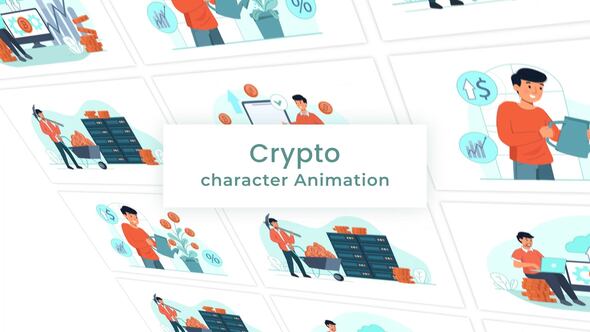 Cryptocurrency Scene Animation Pack