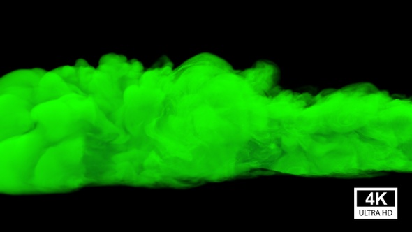 Green Smoke Slow Motion 4K alt
