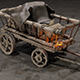 Stylized medieval cart with a lamp and a load - 3DOcean Item for Sale