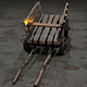 Stylized medieval cart with a lamp - 3DOcean Item for Sale