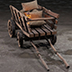 Stylized medieval cart with a lamp and bags - 3DOcean Item for Sale