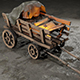 Stylized medieval cart with a lamp and a load - 3DOcean Item for Sale