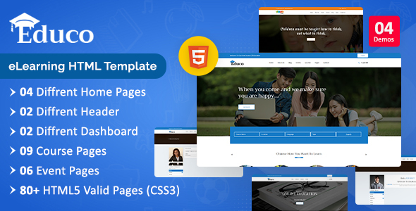 Education - eLearning Html Template
