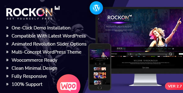 Rockon - Night Club WordPress Theme