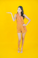 Portrait beautiful young asian woman smile with action - PhotoDune Item for Sale