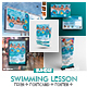 Kids Swimming Lessons Print Template Bundle - GraphicRiver Item for Sale