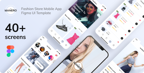 Manero – Fashion App Figma UI Template