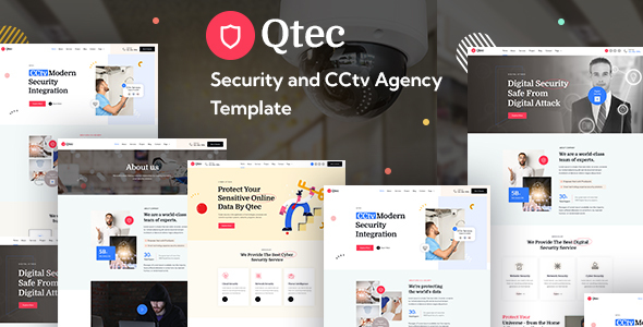 Qtec- CCTV & Security PSD Template