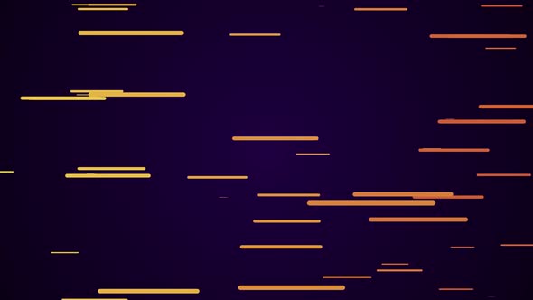 Colorful orange straight lines on purple background