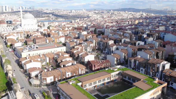 2.7k Aerial view of Istanbul city