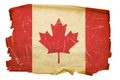 Canada Flag old, isolated on white background - PhotoDune Item for Sale