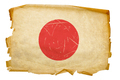 Japan Flag old, isolated on white background - PhotoDune Item for Sale