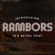 Rambors - Retro Font - GraphicRiver Item for Sale