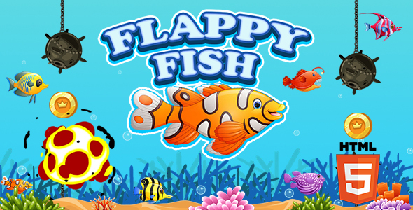 Flappy Fish Game (HTML5) Endless Game