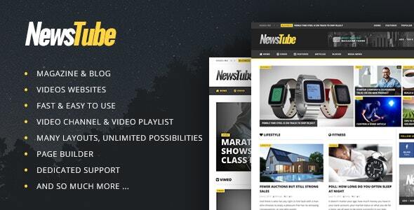 NewsTube - Magazine Blog & Video