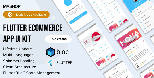 Mashop | Flutter eCommerce UI Kit