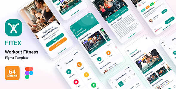 Fitex – Workout Fitness Figma Template