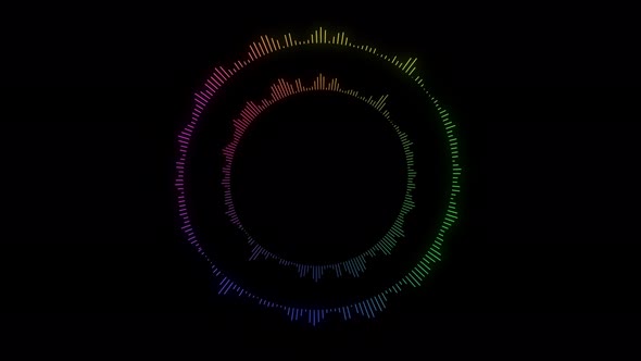 Colored Audio Spectrum Equalizer