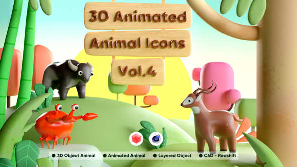 3D Animated Animals Vol. 4