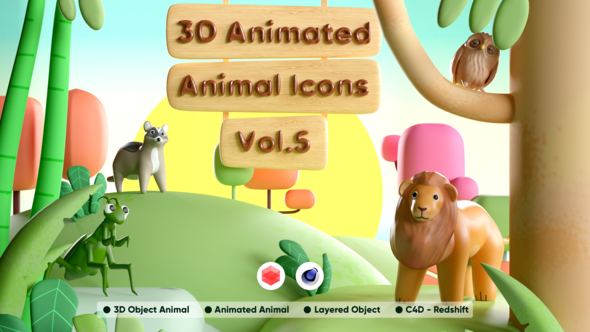 3D Animated Animals Vol. 5