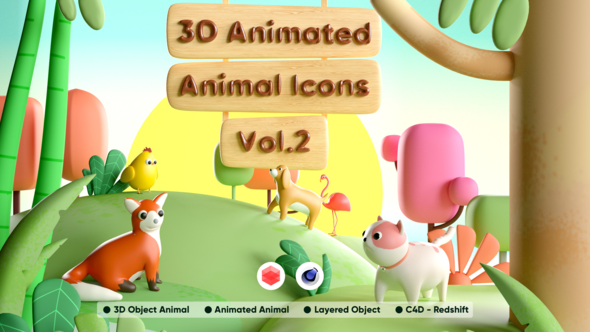3D Animated Animals Vol. 2