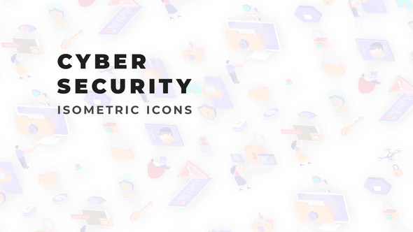 Cyber Security - Isometric Icons