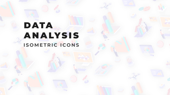 Data analysis - Isometric Icons alt