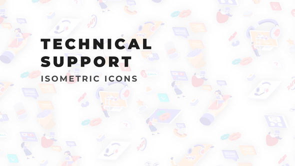 Technical Support - Isometric Icons alt