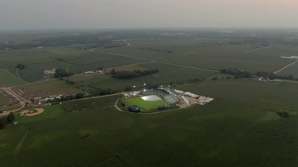 Field Of Dreams Aerial Dusk