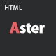 Aster - Creative Agency Portfolio HTML Template - ThemeForest Item for Sale