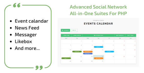 Advanced Social Network All-in-One Suites For PHP