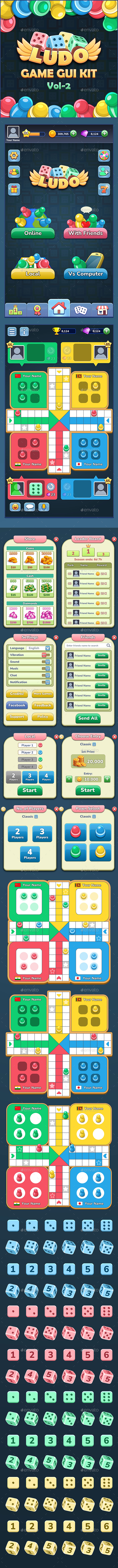 Ludo Game GUI Kit (Vol-2)