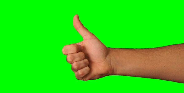 Thumbs Up And Down Green Screen