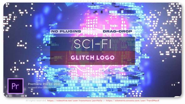 Sci-Fi Glitch Logo Reveal