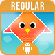 Square Bird (REGULAR) - ANDROID - BUILDBOX CLASSIC game - CodeCanyon Item for Sale