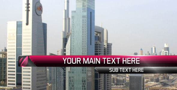 Ribbon Lower Thirds alt