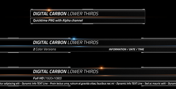 Digital Carbon Lower Thirds