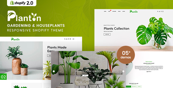 Plantin - Tema de Shopify para jardinería y plantas de interior