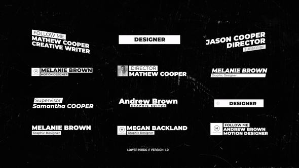 Trendy Lower Thirds | AE alt
