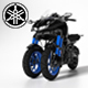 Tilting three-wheeler motorcycle Yamaha Niken - 3DOcean Item for Sale