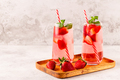 Fresh healthy iced strawberry lemonade with mint - PhotoDune Item for Sale