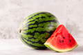 Fresh tasty delicious watermelon on a light background - PhotoDune Item for Sale
