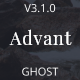Advant - Modern Ghost Theme for Personal or Professional Blog - ThemeForest Item for Sale